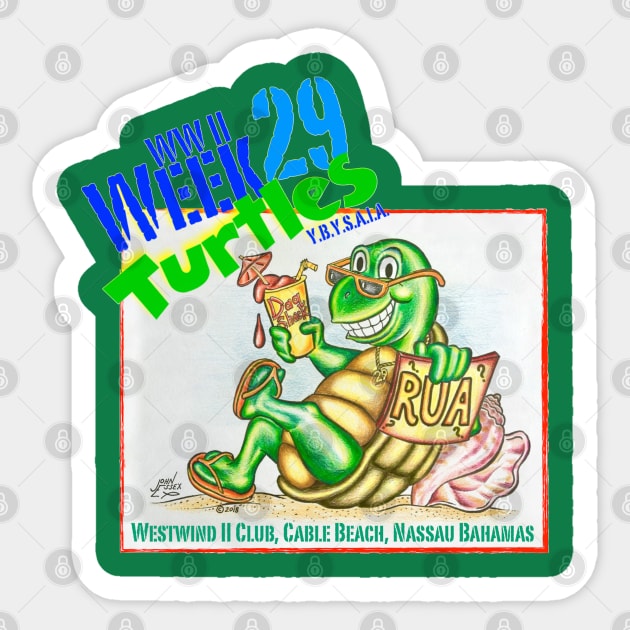 Week 29 Turtles Sticker by EssexArt_ABC